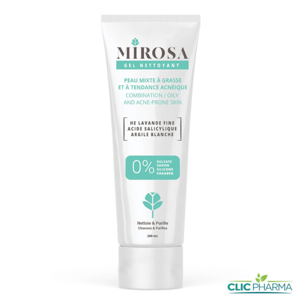 MIROSA GEL NETTOYANT PEAU MIXTE A GRASSE 200ML
