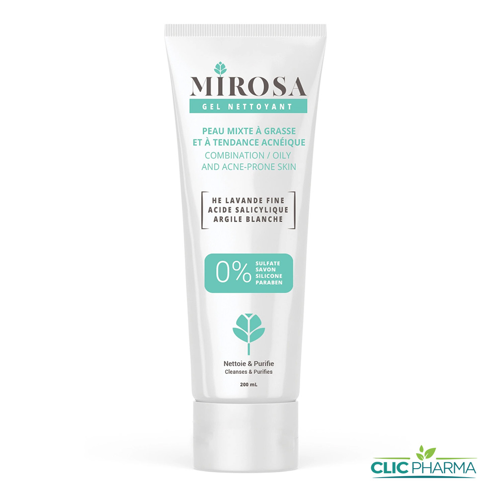 MIROSA GEL NETTOYANT PEAU MIXTE A GRASSE 200ML