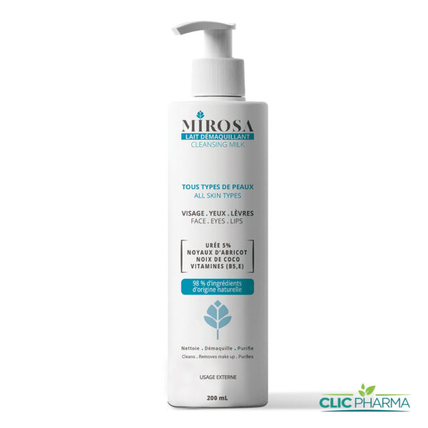MIROSA LAIT DEMAQUILLANT 200ML