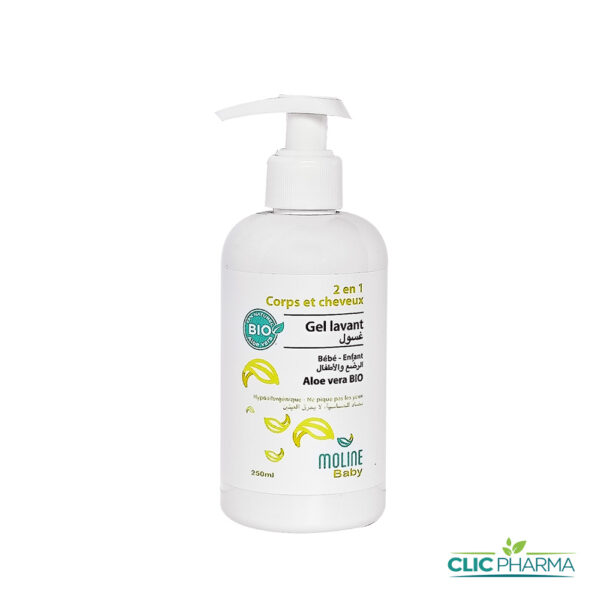 MOLINE GEL LAVANT 2EN1 BIO CORPS CHEVEUX 250ML
