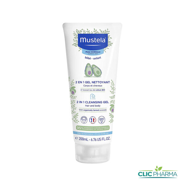 MUSTELA GEL NETTOYANT 2EN1 CHEVEUX ET CORPS 200ML