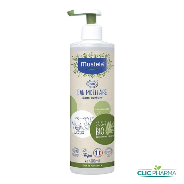 MUSTELA BIO EAU MICELLAIRE 400ML