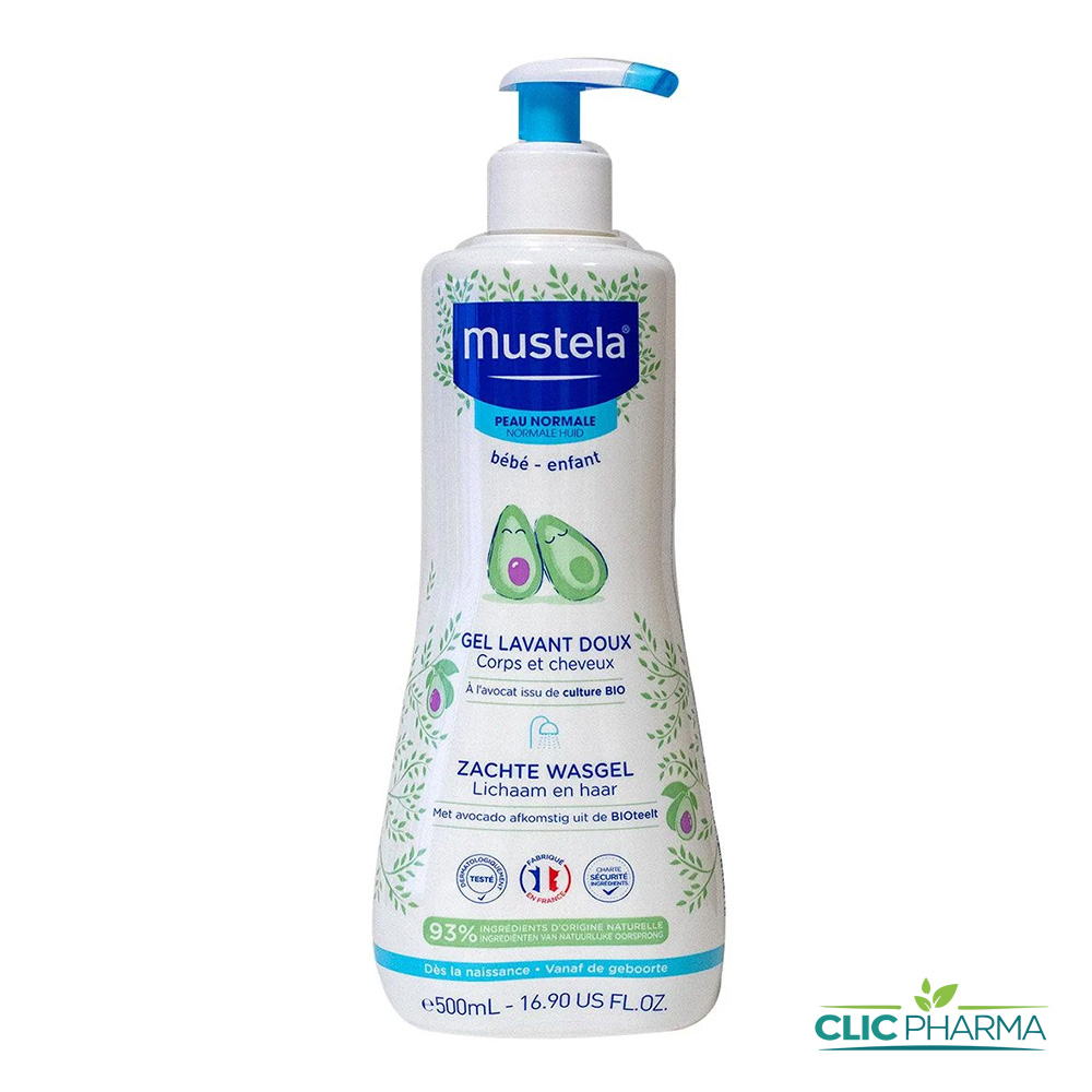 MUSTELA GEL LAVANT DOUX CHEVEUX ET CORPS 500ML