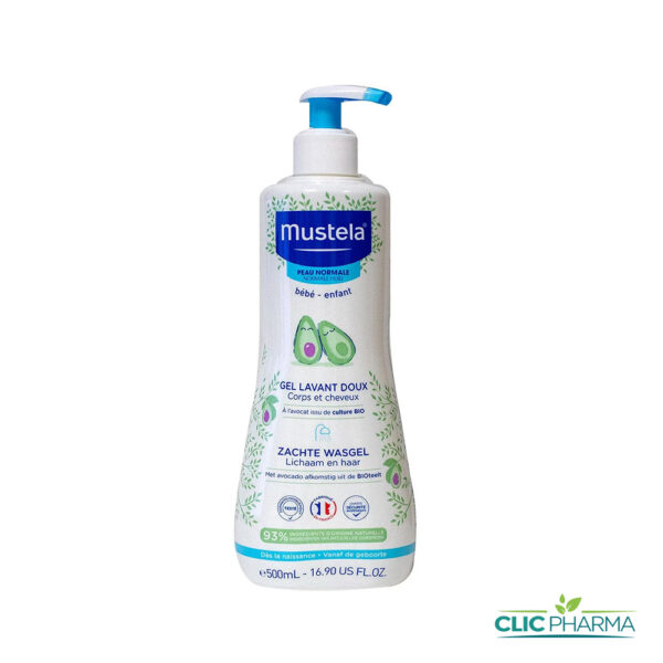 MUSTELA GEL LAVANT DOUX CHEVEUX ET CORPS 500ML