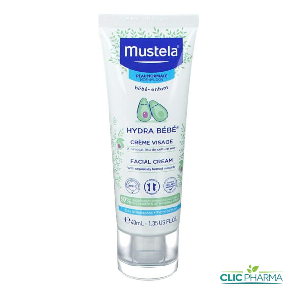 MUSTELA HYDRA BEBE CREME VISAGE 40ML