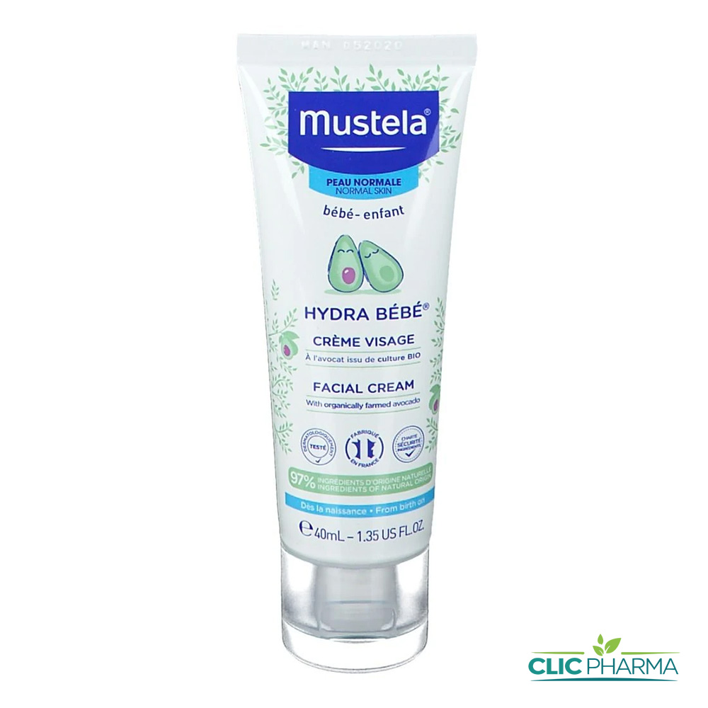 MUSTELA HYDRA BEBE CREME VISAGE 40ML