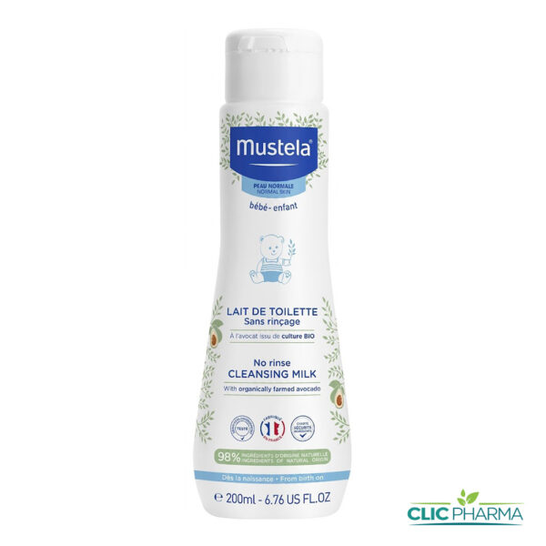 MUSTELA LAIT DE TOILETTE SANS RINCAGE 200ML