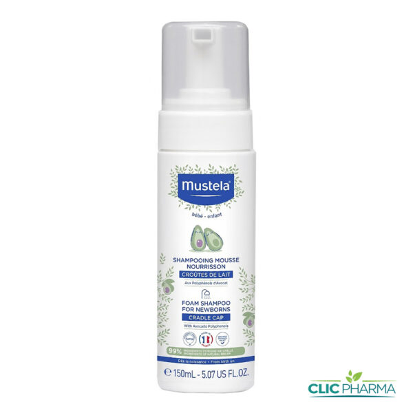 MUSTELA SHAMPOOING MOUSSE NOURRISSON CROUTES DE LAIT 150ML