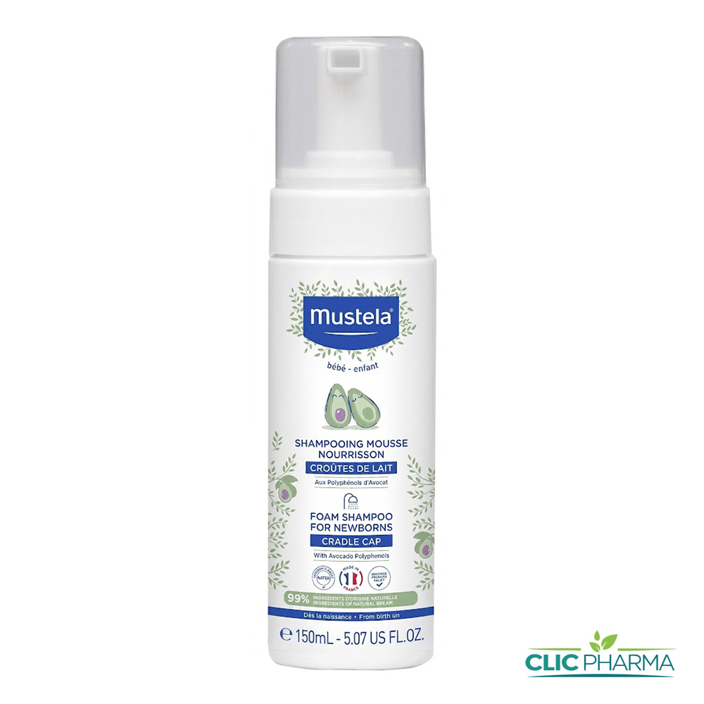 MUSTELA SHAMPOOING MOUSSE NOURRISSON CROUTES DE LAIT 150ML