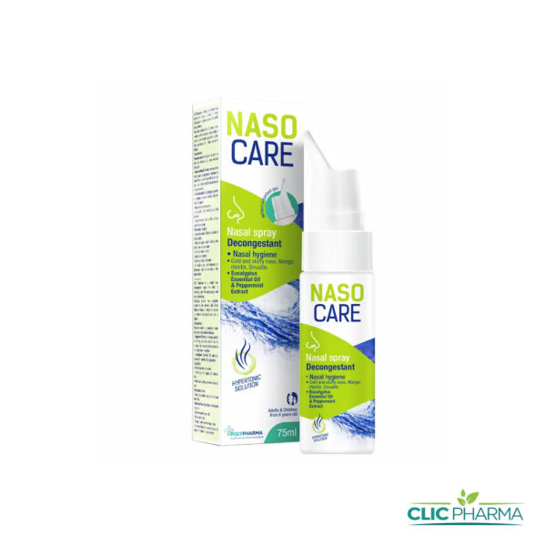 NASOCARE SPRAY NASAL HYERTONIQUE EUCALYPTUS ENFANT ADULTE 6ANS+ 75ML