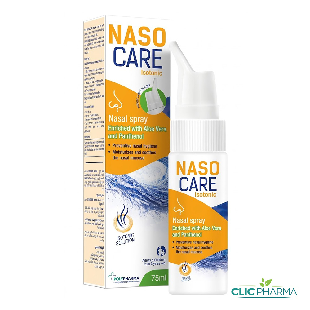 NASOCARE SPRAY NASAL ISOTONIQUE ENFANT ADULTE 75ML