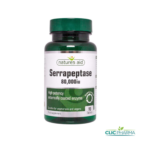 NATURES AID SERRAPEPTASE (90 GÉLULES)