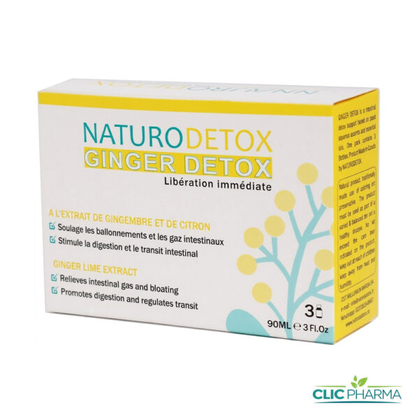 NATURODETOX GINGER DETOX (3 FLACONS DE 30ml)