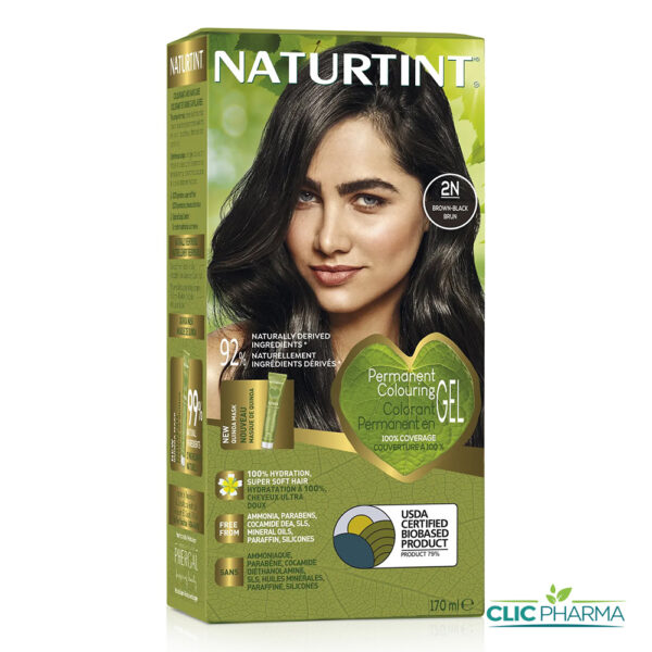 NATURTINT COLORATION PERMANENTE 2N CHATIN NOIR 170ML