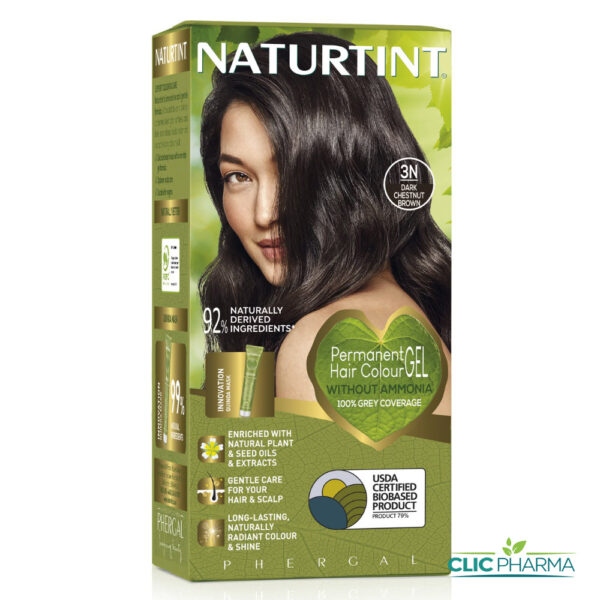 NATURTINT COLORATION PERMANENTE 3N CHATAIN FONCÉ 170ML