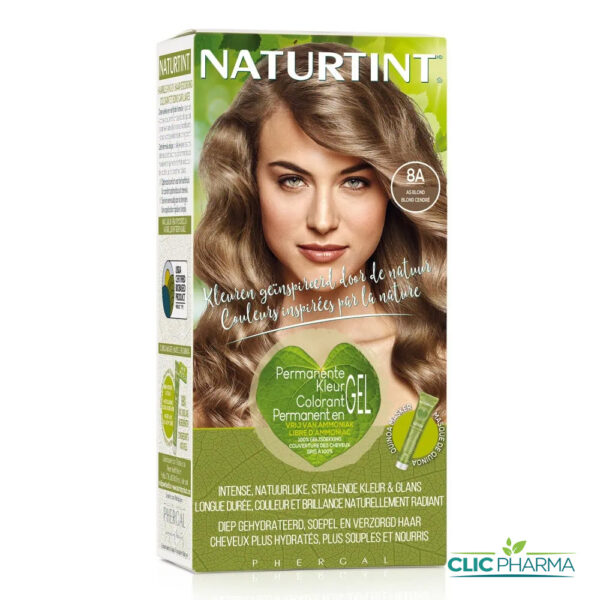 NATURTINT COLORATION PERMANENTE 8A BLOND CENDRÉ 170ML