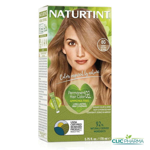 NATURTINT COLORATION PERMANENTE 8G BLOND CLAIR DORÉ 170ML