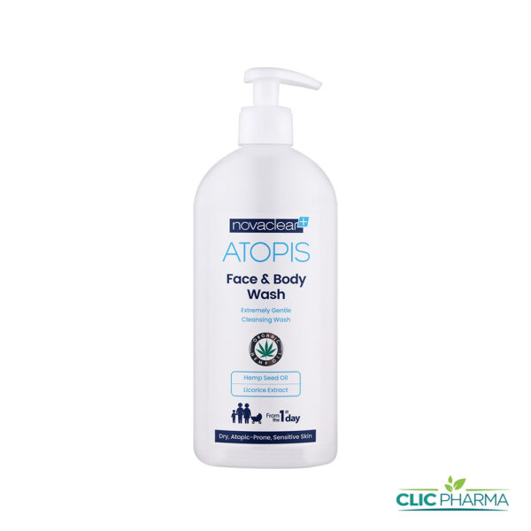 NOVACLEAR PLUS ATOPIS GEL NETTOYANT VISAGE CORPS 500ML