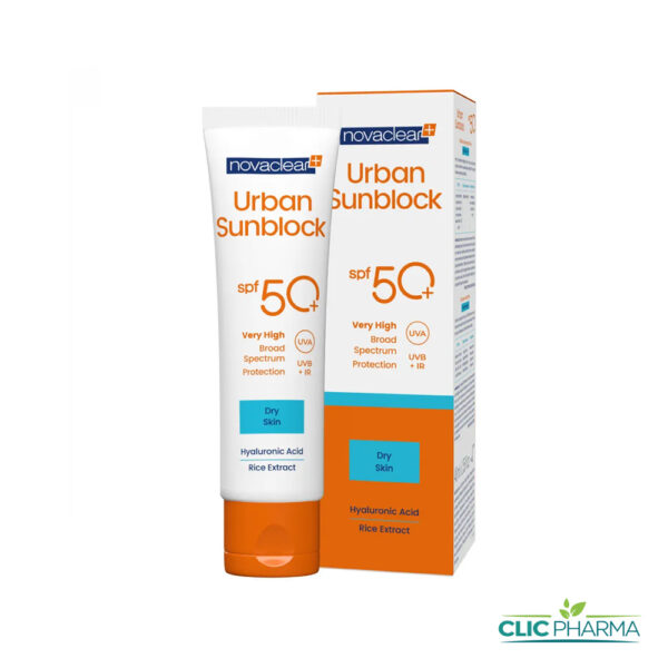NOVACLEAR PLUS URBAN SUNBLOCK ECRAN SPF50+ DRY 40ML