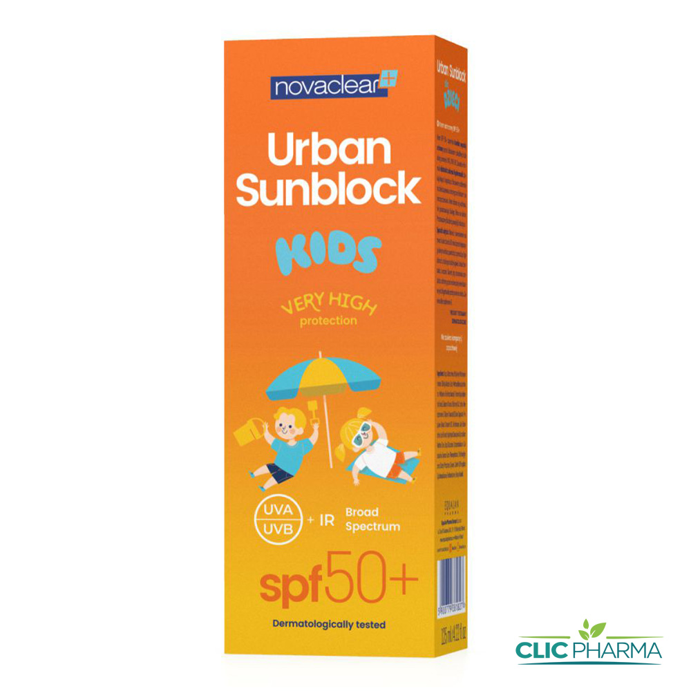 NOVACLEAR PLUS URBAN SUNBLOCK ECRAN SPF50+ KIDS 125ML
