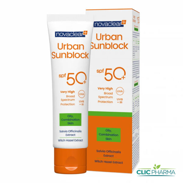 NOVACLEAR PLUS URBAN SUNBLOCK ECRAN SPF50+ OILY 40ML