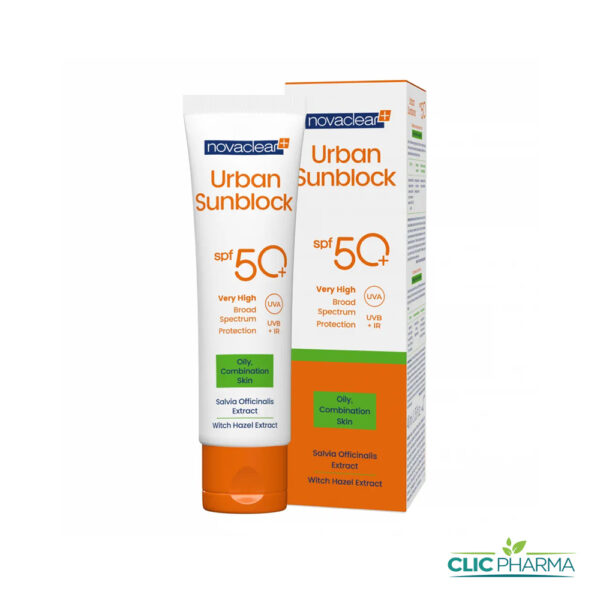 NOVACLEAR PLUS URBAN SUNBLOCK ECRAN SPF50+ OILY 40ML