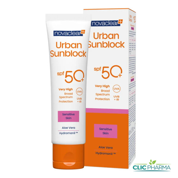 NOVACLEAR PLUS URBAN SUNBLOCK ECRAN SPF50+ SENSITIVE 40ML