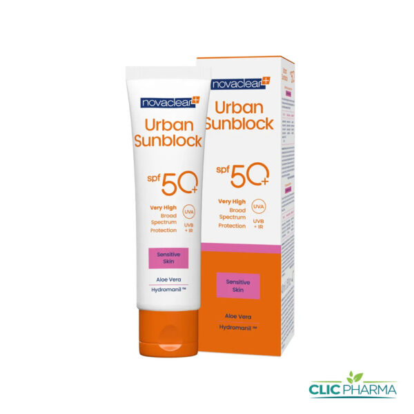 NOVACLEAR PLUS URBAN SUNBLOCK ECRAN SPF50+ SENSITIVE 40ML