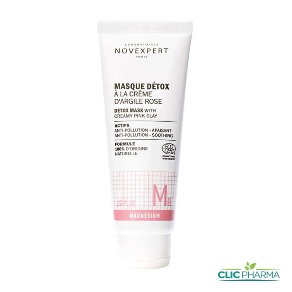 NOVEXPERT MASQUE DETOX À LA CRÈME D'ARGILE ROSE
