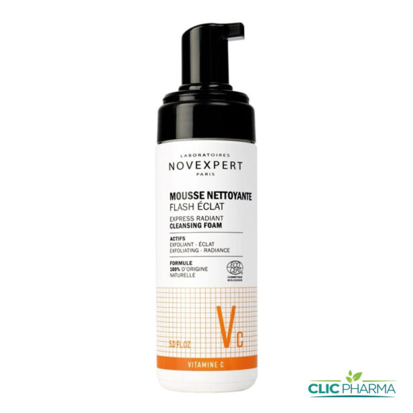 NOVEXPERT MOUSSE NETTOYANTE FLASH ECLAT VITAMINE C 150ML