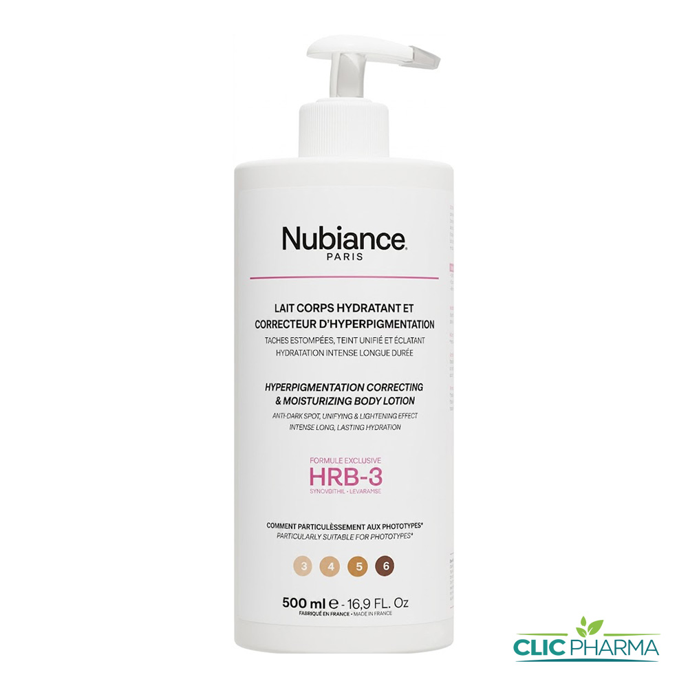 NUBIANCE HRB-3 LAIT DE CORPS HYDRATANT ET CORRECTEUR D'HYPERGMENTATION 500ML
