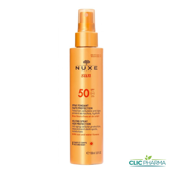 NUXE SUN SPRAY SOLAIRE VISAGE & CORPS SPF50 150ML
