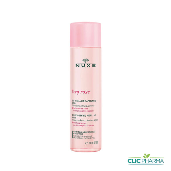 NUXE VERY ROSE EAU MICELLAIRE APAISANTE 3EN1 200ML