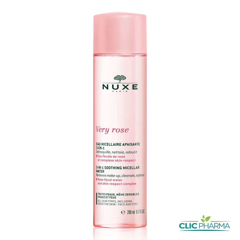 NUXE VERY ROSE EAU MICELLAIRE APAISANTE 3EN1 200ML
