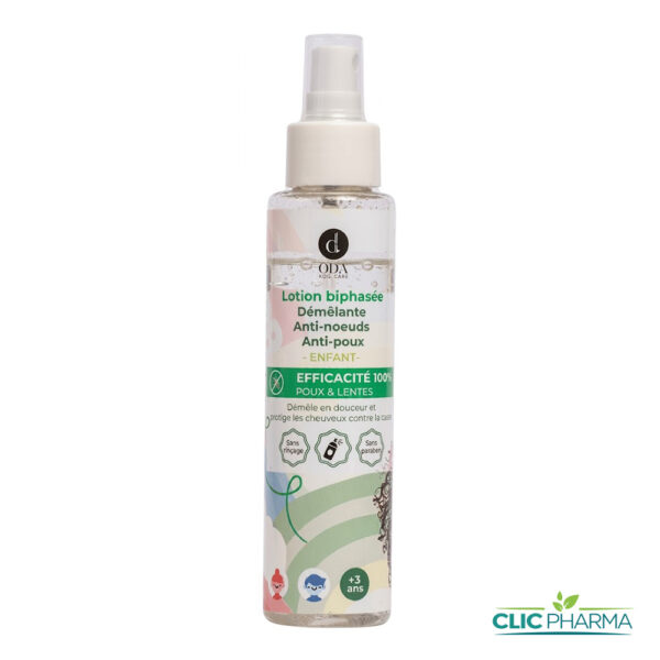 ODA LOTION BIPHASEE ANTI-POUX +3ANS 125ML
