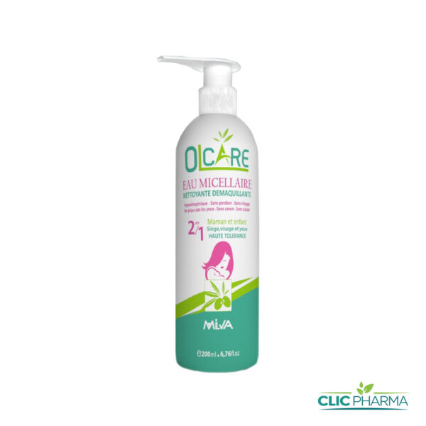 OLCARE EAU MICELLAIRE NETTOYANTE 2EN1 200ML