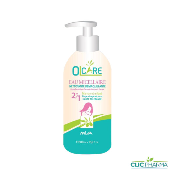 OLCARE EAU MICELLAIRE NETTOYANTE 2EN1 500ML
