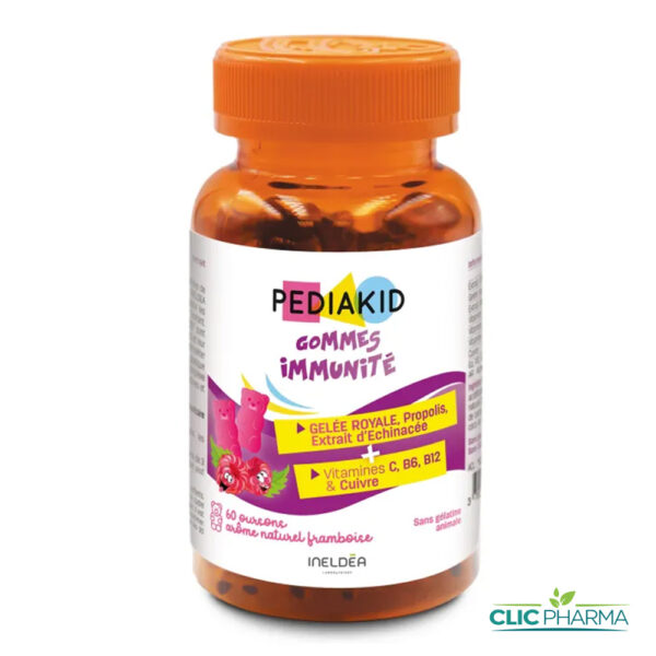PEDIAKID GOMMES IMMUNITE AROME FRAMBOISE (60 OURSONS)