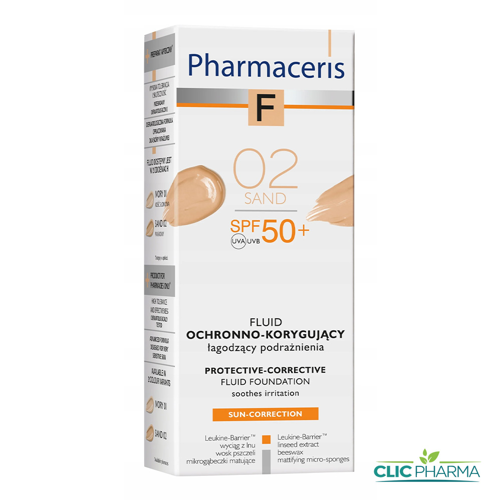 PHARMACERIS F FOND DE TEINT 02 SAND SPF50+ 30ML