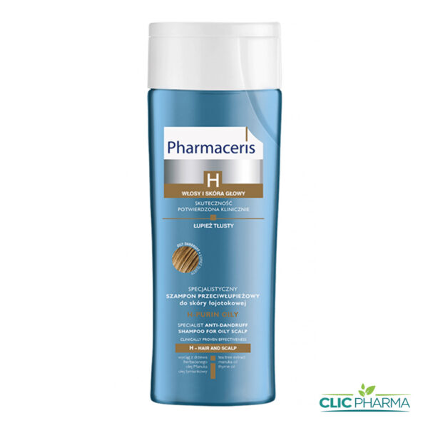 PHARMACERIS H-PURIN OILY SHAMPOOING ANTIPELLICULAIRE PELLICULES GRASSES 250ML