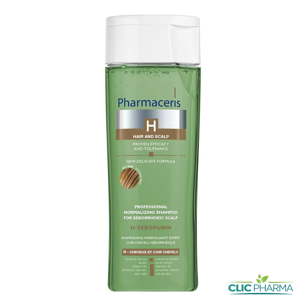 PHARMACERIS H-SEBOPURINE SHAMPOOING NORMALISANT CHEVEUX GRAS 250ML