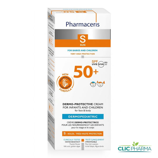 PHARMACERIS S CREME PROTECTRICE DOUCE BEBES ET ENFANTS SPF50+ 125ML