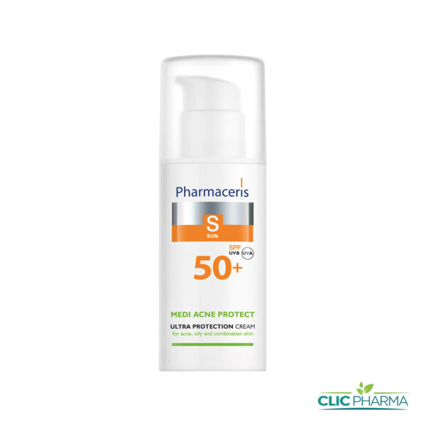 PHARMACERIS S ECRAN SPF50+ MEDI ACNÉ (PEAUX GRASSES)