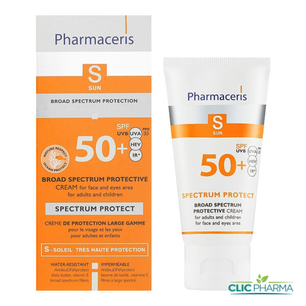 PHARMACERIS S SPECTRUM PROTECT CREME DE PROTECTION SOLAIRE SPF50+ 50ML