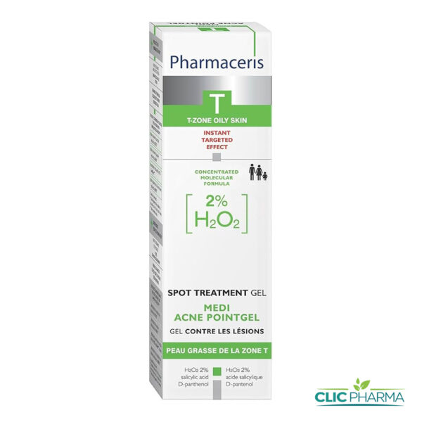 PHARMACERIS T MEDI ACNE POINTGEL PEAU GRASSE 10ML