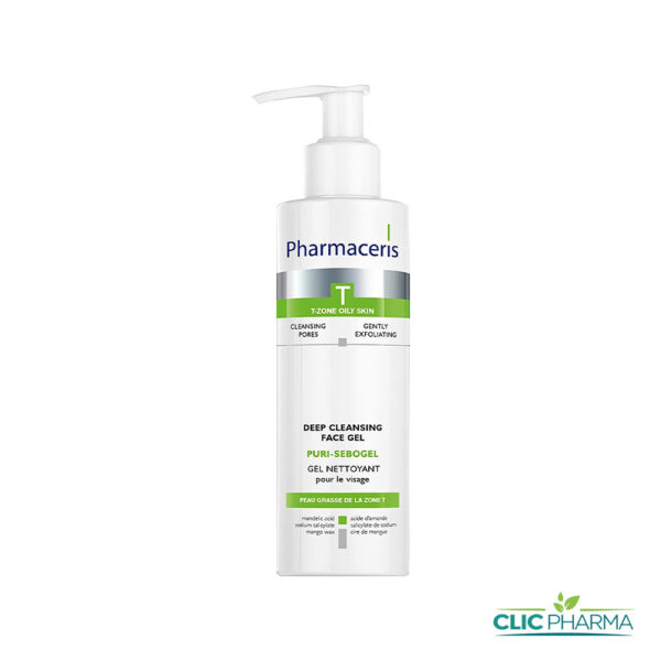 PHARMACERIS T PURI SEBOGEL GEL NETTOYANT PEAU GRASSE 190ML