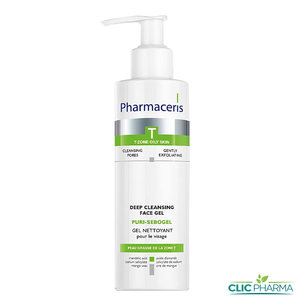 PHARMACERIS T PURI-SEBOGEL GEL NETTOYANT PEAU GRASSE 190ML