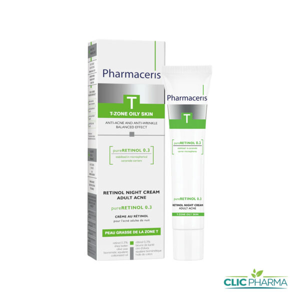 PHARMACERIS T RETINOL 0.3 CRÈME DE NUIT ANTI-ACNÉ (PEAU GRASSE) 40ML