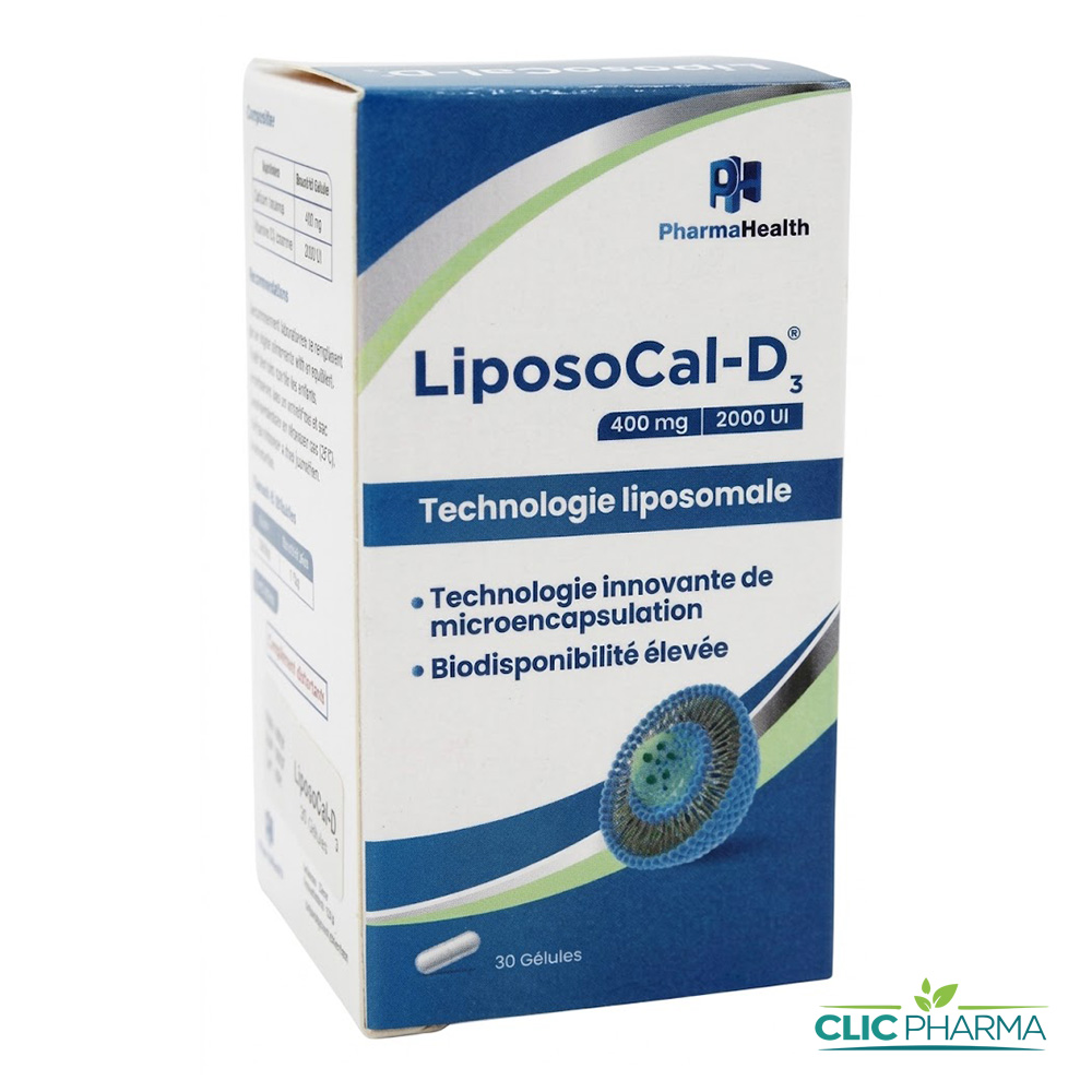 PHARMAHEALTH LIPOSOCAL-D3 (30 GELULES)