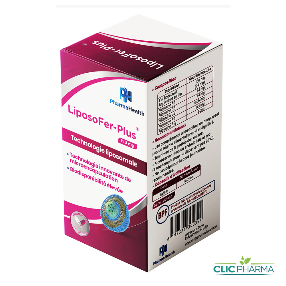 PHARMAHEALTH LIPOSOFER PLUS 150mg (60 GELULES)